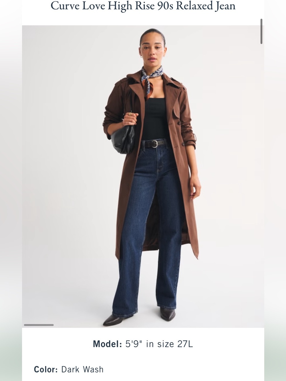 Abercrombie curve love high rise 90s relaxed jean